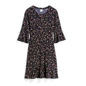 Kaileigh - Floral Mid-length sleeve dress